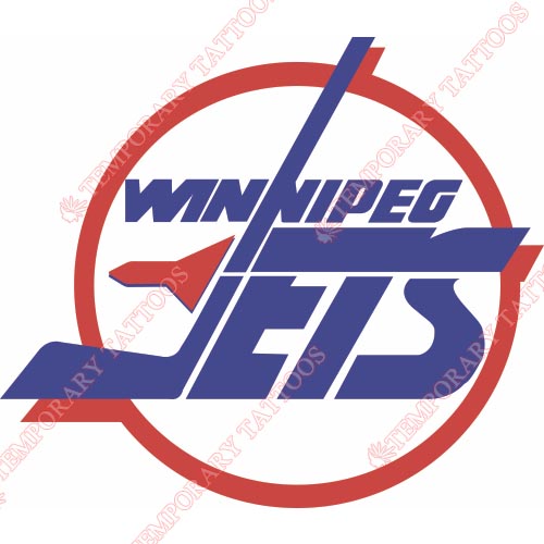 Winnipeg Jets Customize Temporary Tattoos Stickers NO.378